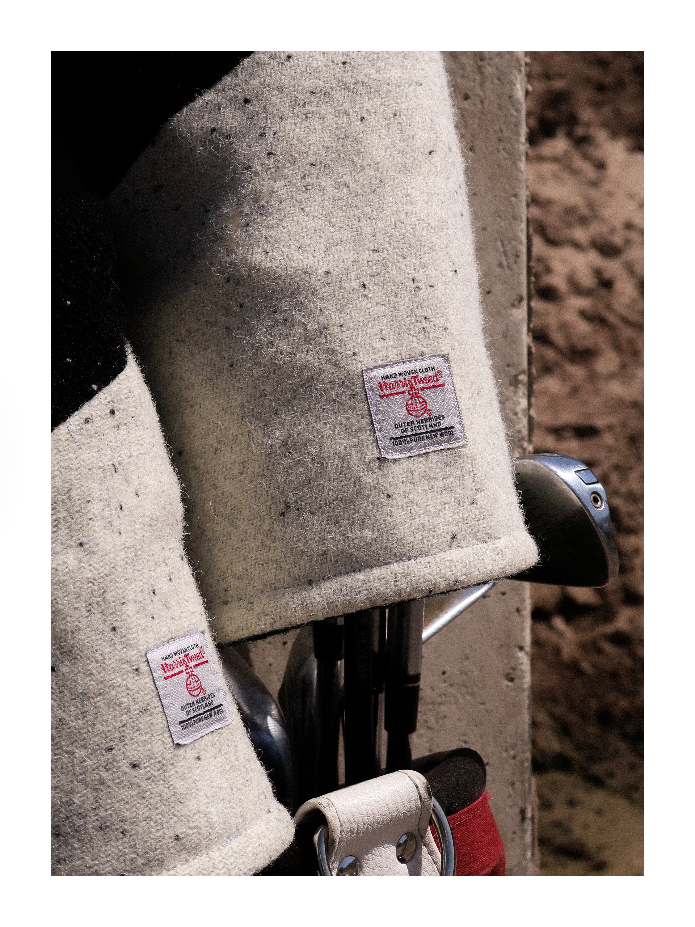 Harris Tweed Speckled Magpie Headcover