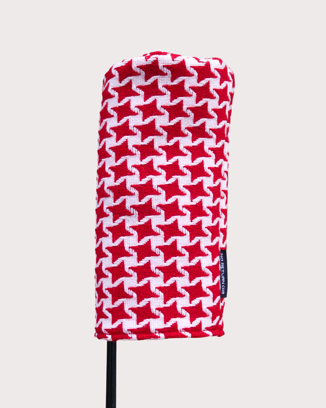 Houndstooth Red + Oyster Headcover